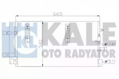 KALE OTO RADYATOR 375800 -  Конденсатор, кондиционер